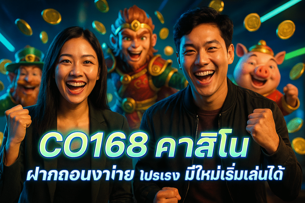 CO168 คาสิโน – ฝากถอนง่าย โปรแรง มือใหม่เริ่มเล่นได้