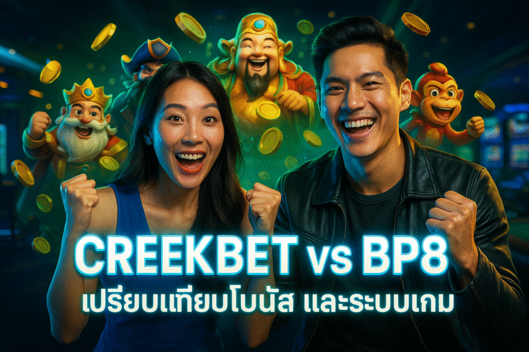 CREEKBET vs BP8 – เปรียบเทียบโบนัส และระบบเกม