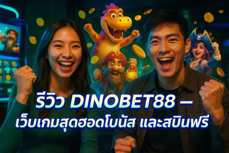 รีวิว DINOBET88 – เว็บเกมสุดฮอต โบนัส และสปินฟรี